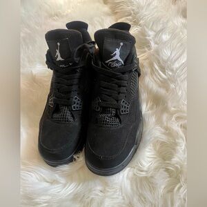 Jordan Black Cat 4’s , size 8 in Women’s